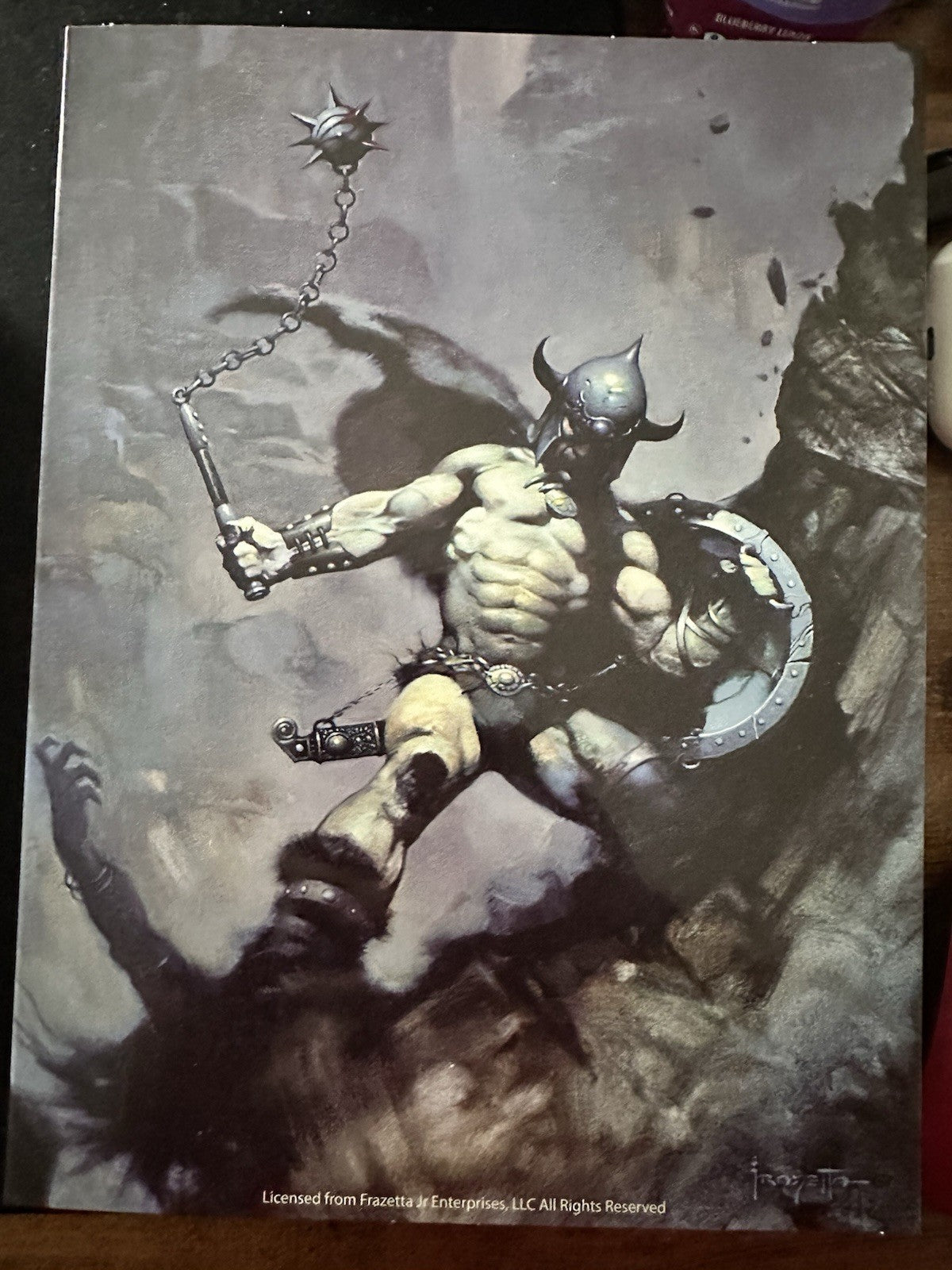 Savage Crucible Frazetta WARRIOR w/ BALL & CHAIN Figure (Harvinger) - PERFECT!