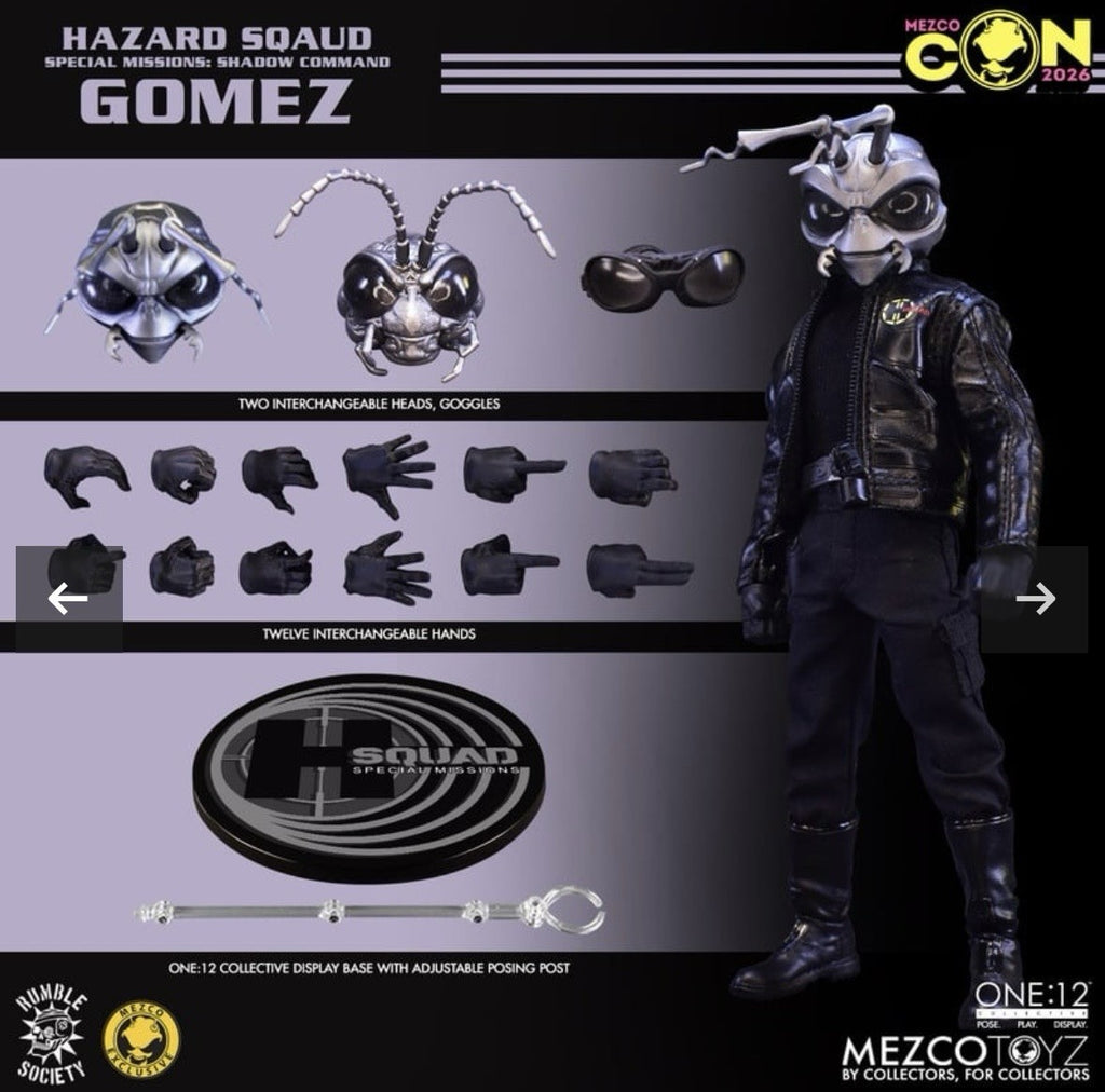 Mezco Toyz Rumble Society Shadow Command Hazard Squad Gomez Sealed Mezcon 2026