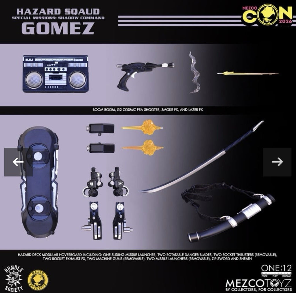 Mezco Toyz Rumble Society Shadow Command Hazard Squad Gomez Sealed Mezcon 2026