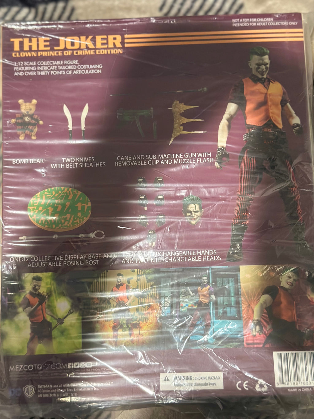 Mezco One:12 Joker Clown Prince of Crime DC Figure NIB Sealed