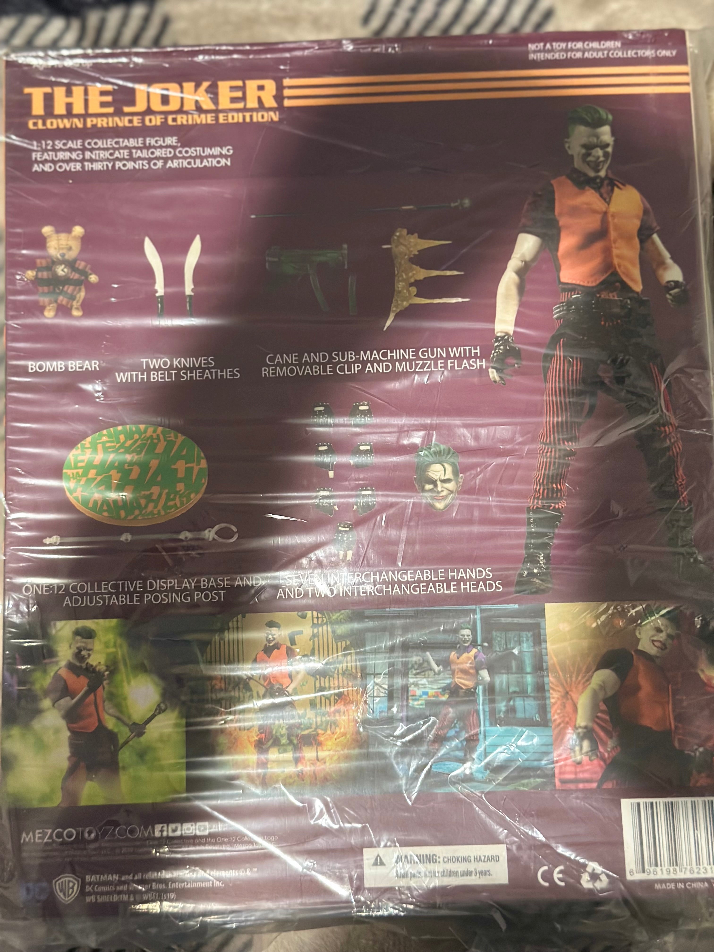 Mezco One:12 Joker Clown Prince of Crime DC Figure NIB Sealed