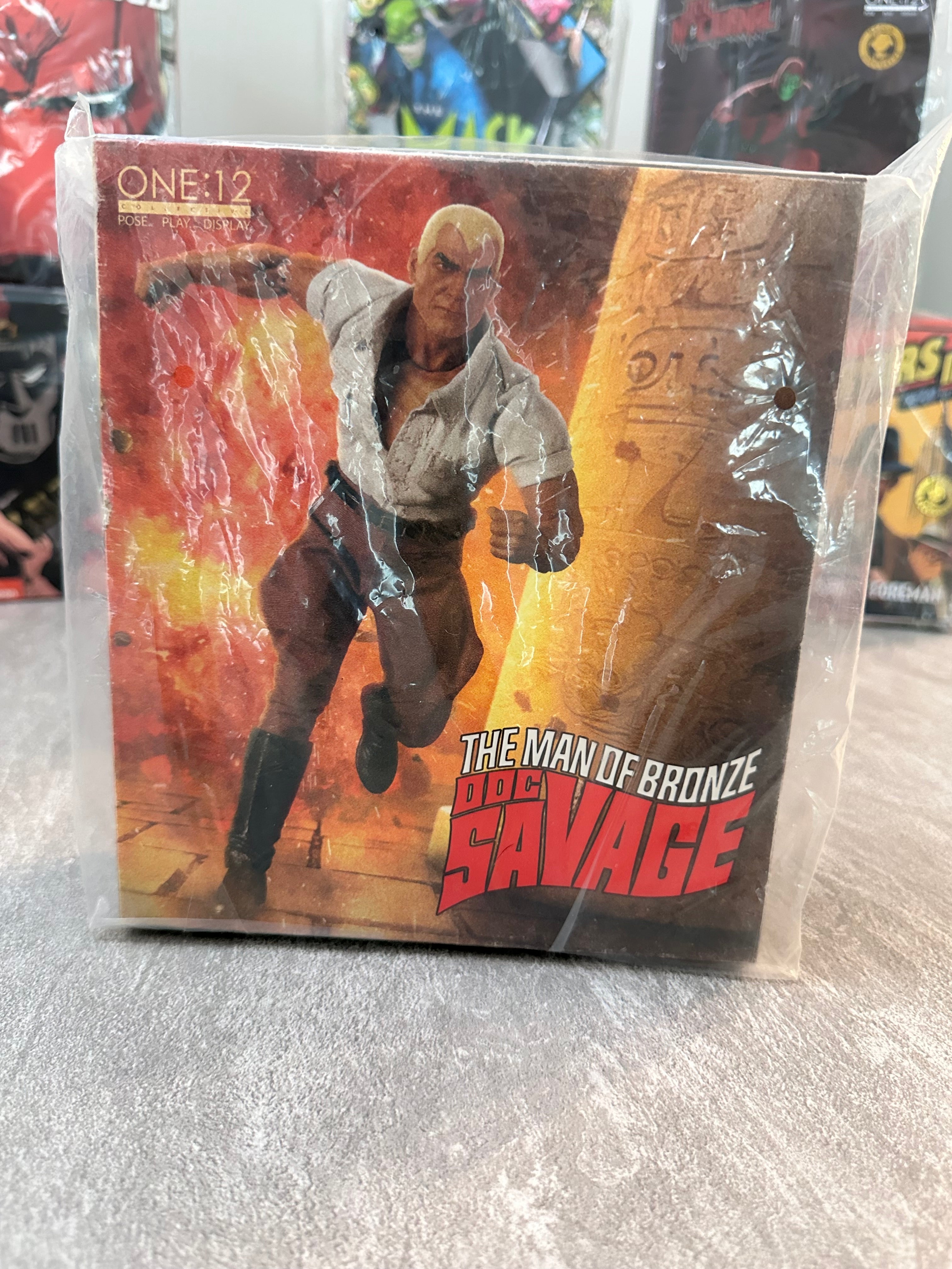 Mezco One:12 Doc Savage Deluxe Edition Figure Sealed New In Box Sealed
