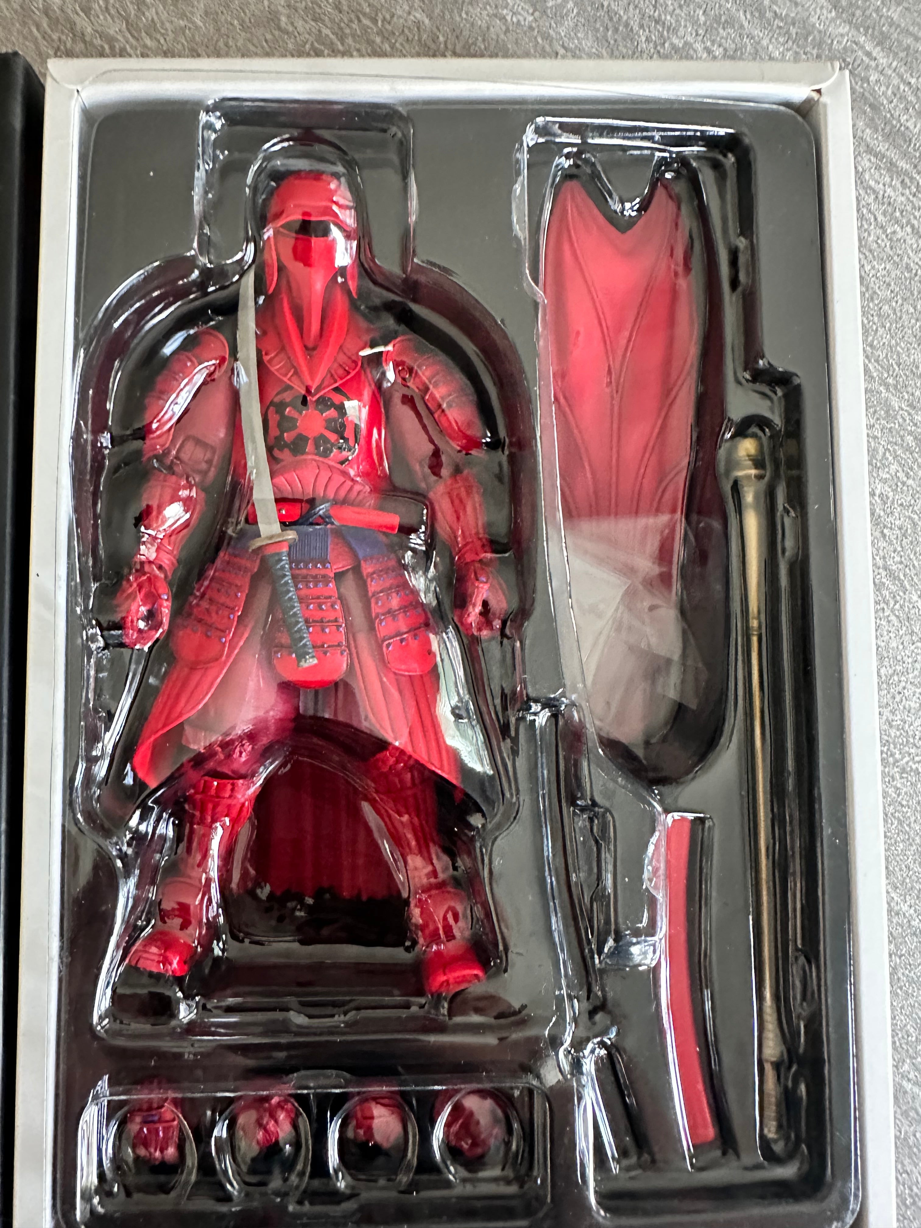 Bandai Movie Realization Royal Guard Samurai Star Wars Akazonae Open for Inspection.